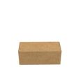 Natural kraft durable tube mailer box closed for eco-friendly shipping of prints and posters