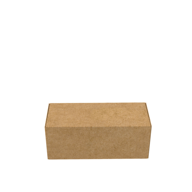 Natural kraft durable tube mailer box closed for eco-friendly shipping of prints and posters