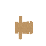 Natural kraft tube mailer box flat view showing full layout for packaging and assembly reference