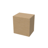 Natural kraft universal book and wine box closed for eco-friendly, secure packaging