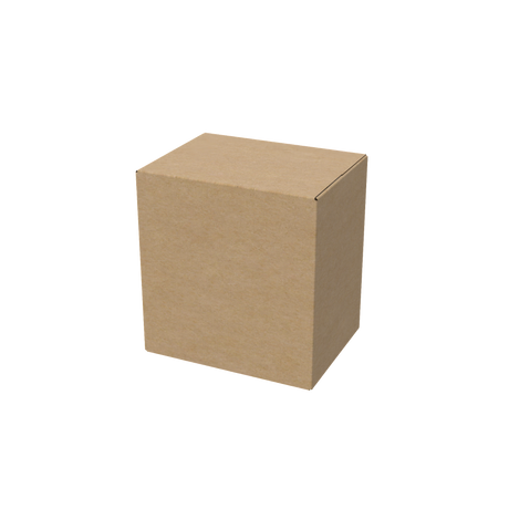 Natural kraft universal book and wine box closed for eco-friendly, secure packaging