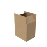 Natural kraft book and wine box open to reveal interior suited for bottles or gift sets