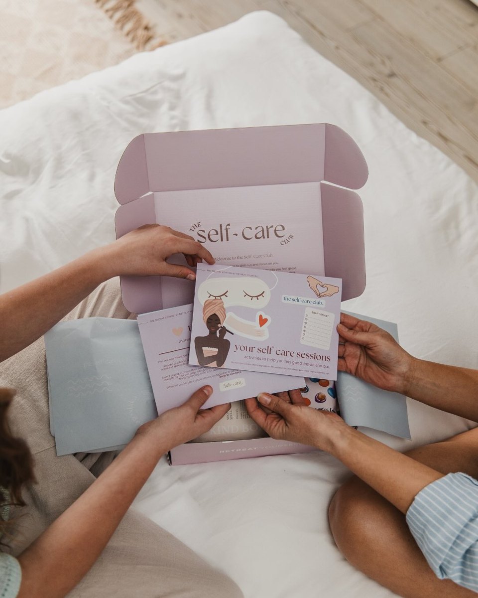 Self Care Club custom branded unboxing