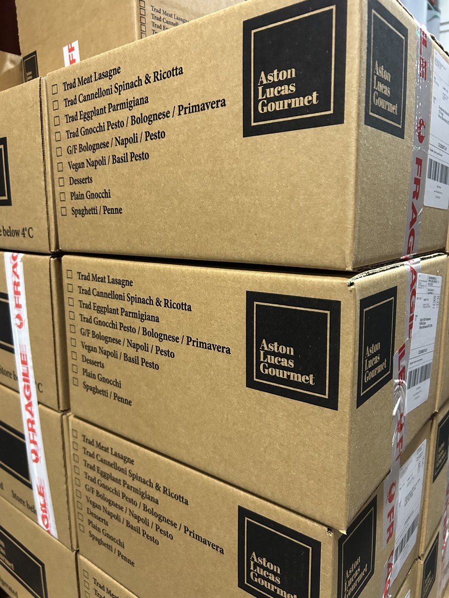 Aston Lucas gourmet custom branded shipping boxes